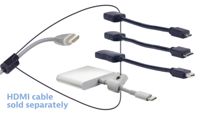 DL-AR15333 DigitaLinx Secure Adapter Ring with 4 Adapters