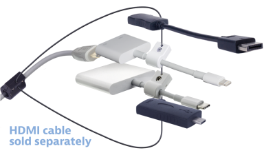 DL-AR11181 DigitaLinx Secure Adapter Ring with 4 Adapters