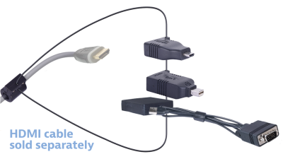 DL-AR10024 DigitaLinx Secure Adapter Ring with 3 Adapters