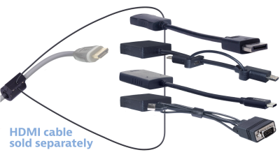 DL-AR10009 DigitaLinx Secure Adapter Ring with 4 Adapters