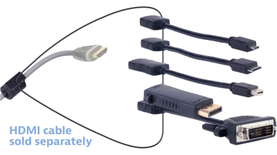 DL-AR11204 DigitaLinx Secure Adapter Ring with 5 Adapters