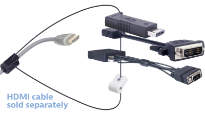 DL-AR15779 DigitaLinx Secure Adapter Ring with 3 Adapters