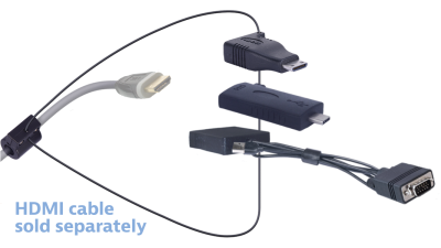 DL-AR17644 DigitaLinx Secure Adapter Ring with 3 Adapters