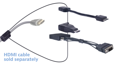 DL-AR10508 DigitaLinx Secure Adapter Ring with 3 Adapters