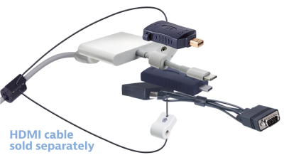 DL-AR17681 DigitaLinx Secure Adapter Ring with 4 Adapters