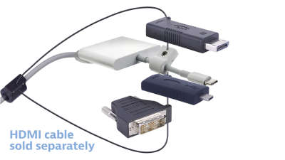 DL-AR10804 DigitaLinx Secure Adapter Ring with 4 Adapters