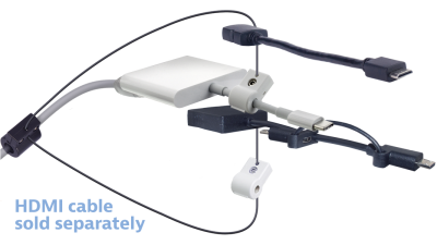 DL-AR12311 DigitaLinx Secure Adapter Ring with 3 Adapters