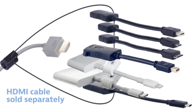 DL-AR9078 DigitaLinx Secure Adapter Ring with 7 Adapters