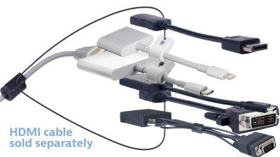 DL-AR13819 DigitaLinx Secure Adapter Ring with 6 Adapters