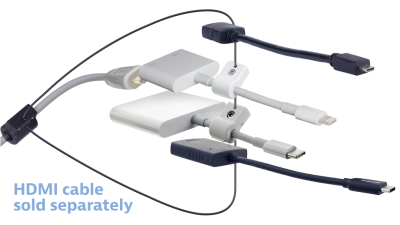 DL-AR12749 DigitaLinx Secure Adapter Ring with 4 Adapters