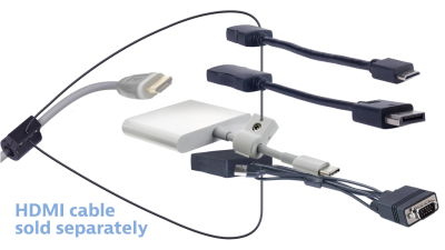 DL-AR11130 DigitaLinx Secure Adapter Ring with 4 Adapters