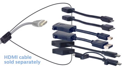 DL-AR10551 DigitaLinx Secure Adapter Ring with 6 Adapters