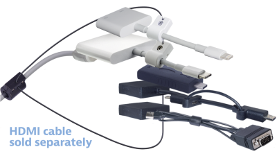 DL-AR16077 DigitaLinx Secure Adapter Ring with 5 Adapters