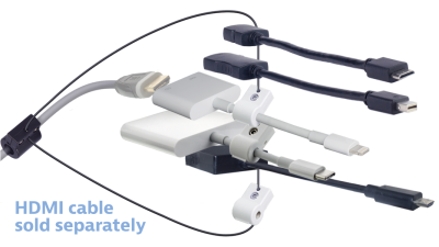 DL-AR12324 DigitaLinx Secure Adapter Ring with 5 Adapters