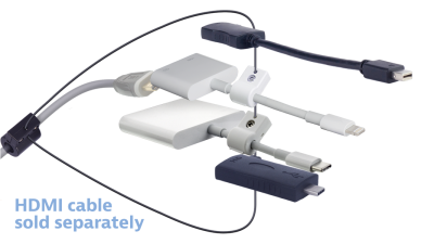 DL-AR13215 DigitaLinx Secure Adapter Ring with 4 Adapters