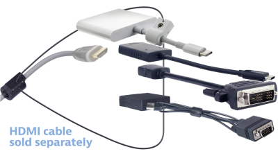 DL-AR13818 DigitaLinx Secure Adapter Ring with 4 Adapters