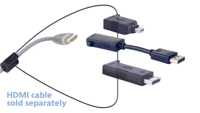 DL-AR13242 DigitaLinx Secure Adapter Ring with 3 Adapters