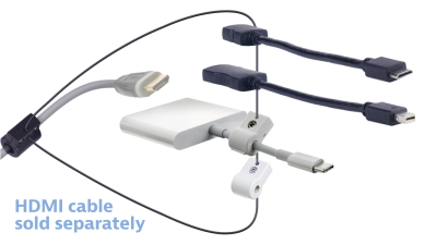 DL-AR12065 DigitaLinx Secure Adapter Ring with 3 Adapters