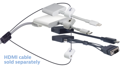 DL-AR14006 DigitaLinx Secure Adapter Ring with 4 Adapters