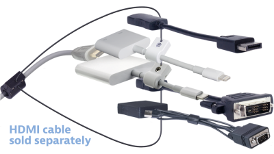 DL-AR13404 DigitaLinx Secure Adapter Ring with 5 Adapters