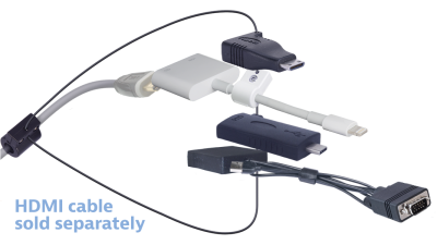 DL-AR9987 DigitaLinx Secure Adapter Ring with 4 Adapters