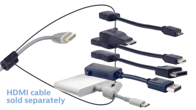 DL-AR16150 DigitaLinx Secure Adapter Ring with 5 Adapters