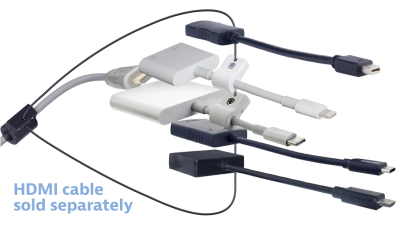 DL-AR15826 DigitaLinx Secure Adapter Ring with 5 Adapters