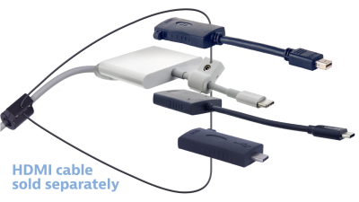 DL-AR15951 DigitaLinx Secure Adapter Ring with 4 Adapters