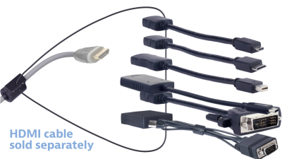 DL-AR11488 DigitaLinx Secure Adapter Ring with 6 Adapters