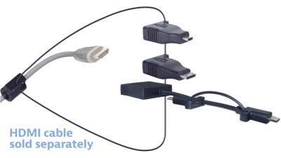 DL-AR15487 DigitaLinx Secure Adapter Ring with 3 Adapters