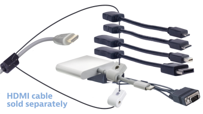 DL-AR15573 DigitaLinx Secure Adapter Ring with 6 Adapters