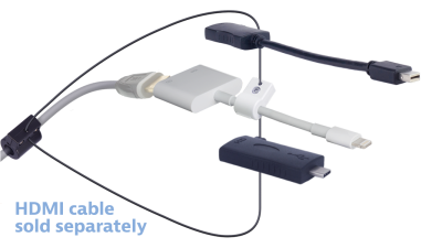 DL-AR13690 DigitaLinx Secure Adapter Ring with 3 Adapters