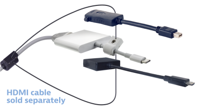 DL-AR14040 DigitaLinx Secure Adapter Ring with 3 Adapters