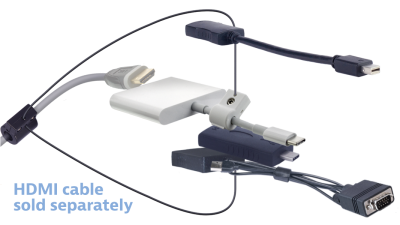 DL-AR17153 DigitaLinx Secure Adapter Ring with 5 Adapters