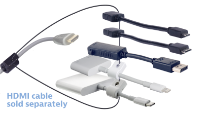 DL-AR17453 DigitaLinx Secure Adapter Ring with 5 Adapters