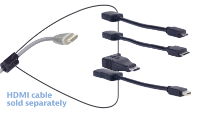 DL-AR12874 DigitaLinx Secure Adapter Ring with 4 Adapters