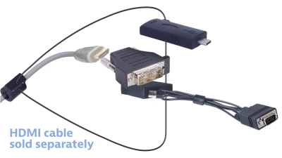 DL-AR12449 DigitaLinx Secure Adapter Ring with 3 Adapters