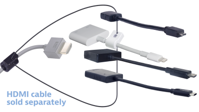 DL-AR9080 DigitaLinx Secure Adapter Ring with 4 Adapters