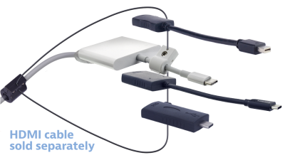 DL-AR17015 DigitaLinx Secure Adapter Ring with 4 Adapters