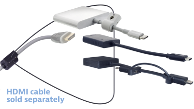 DL-AR13588 DigitaLinx Secure Adapter Ring with 3 Adapters