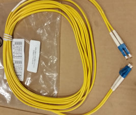 AI118YLLCSM02 10' Fibertron Duplex Fiber Optic Patch cable OS1 Single Mode LC-LC